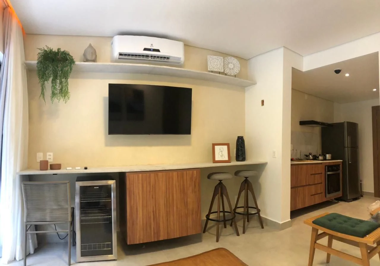 Sala de Estar — Flat Ile de Pipa Premium Bahamas by Qavi
