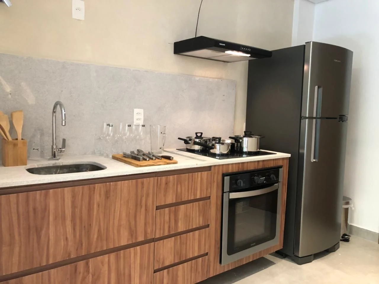 Cozinha ou kitnet — Flat Ile de Pipa Premium Bahamas by Qavi