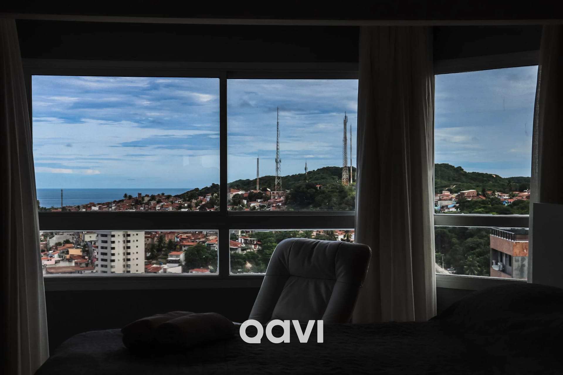 Quarto — Apart em Petrópolis Vista Parcial Mar by Qavi