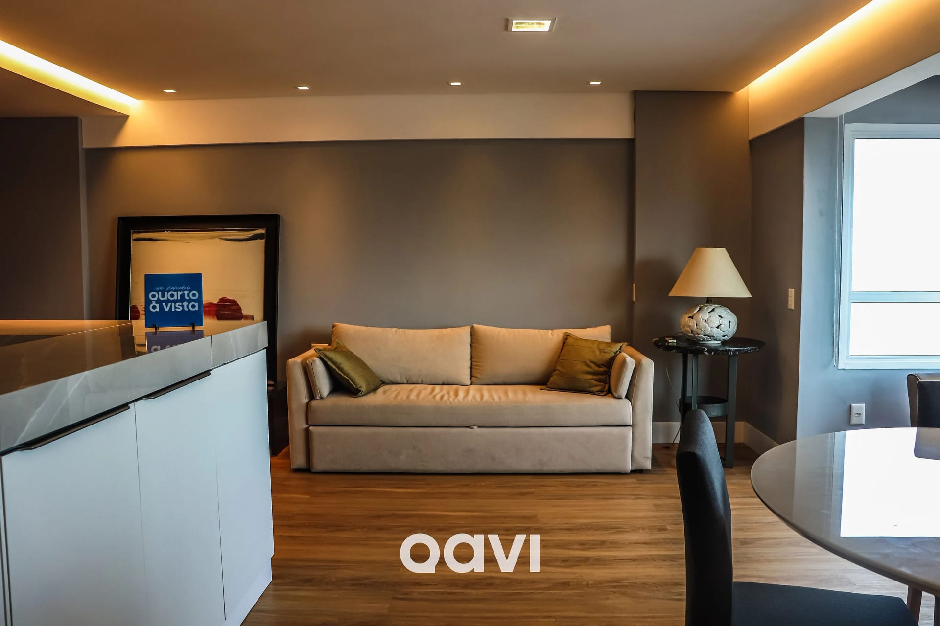 Sala de Estar — Apart em Petrópolis Vista Parcial Mar by Qavi