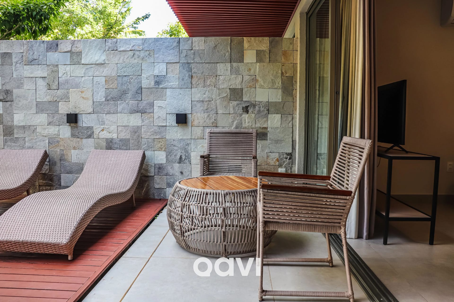 Varanda / Terraço — Flat Ile de Pipa Deck Molhado Cartagena by Qavi