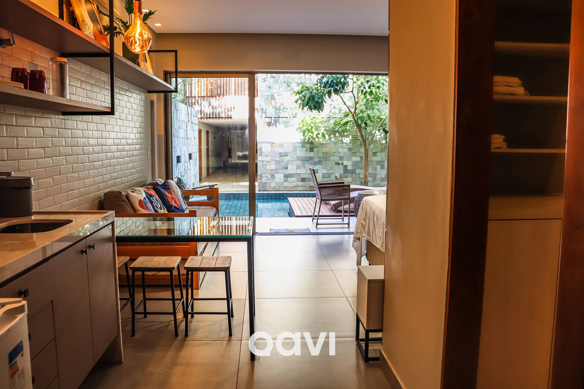 Quarto — Flat Ile de Pipa Deck Molhado Cartagena by Qavi