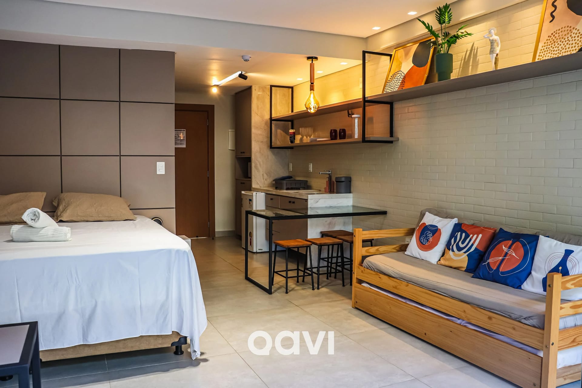 Quarto — Flat Ile de Pipa Deck Molhado Cartagena by Qavi