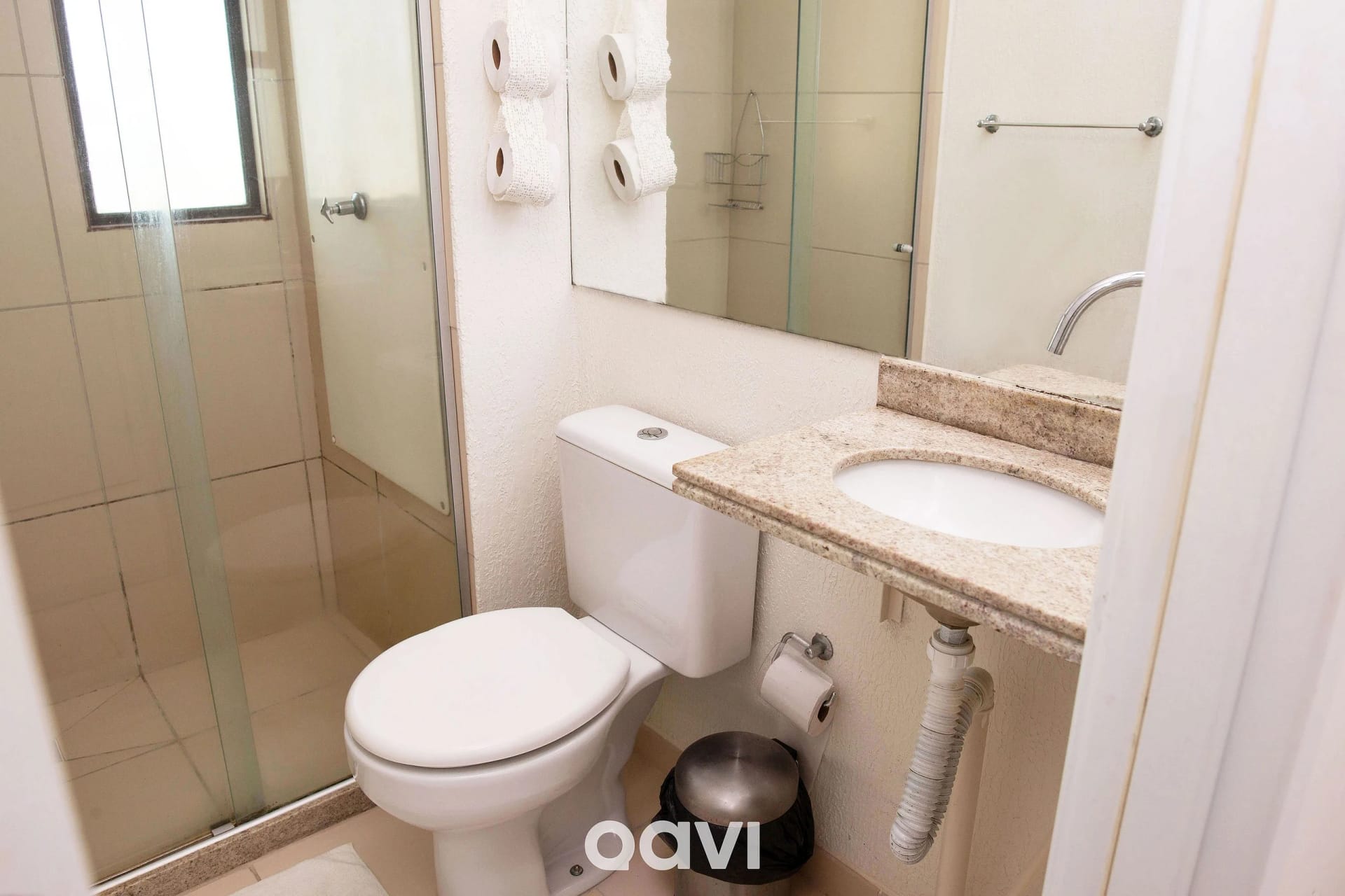 Banheiro — Apto aconchegante no melhor de Ponta Negra by Qavi