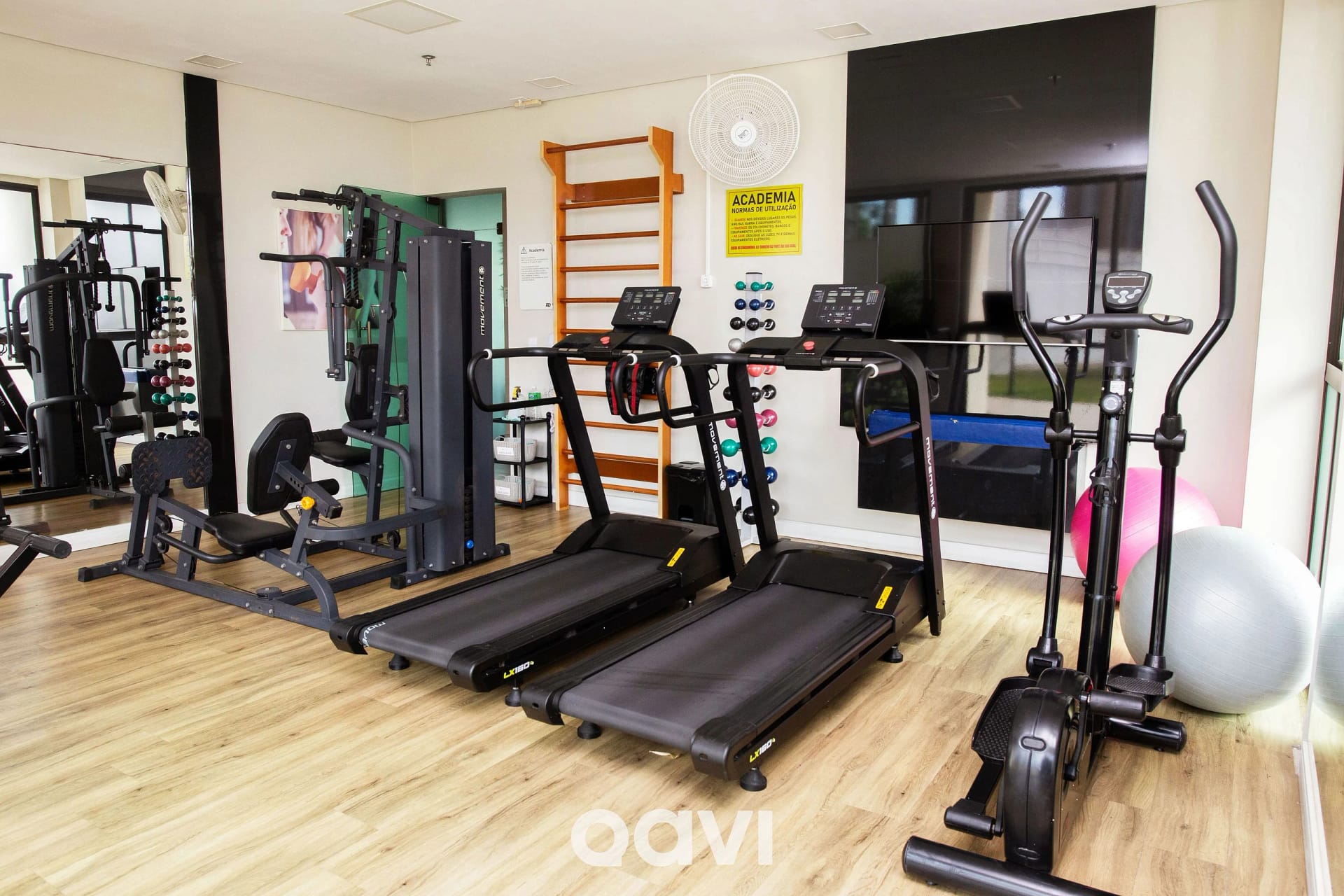 Academia / Espaço Fitness — Apto aconchegante no melhor de Ponta Negra by Qavi