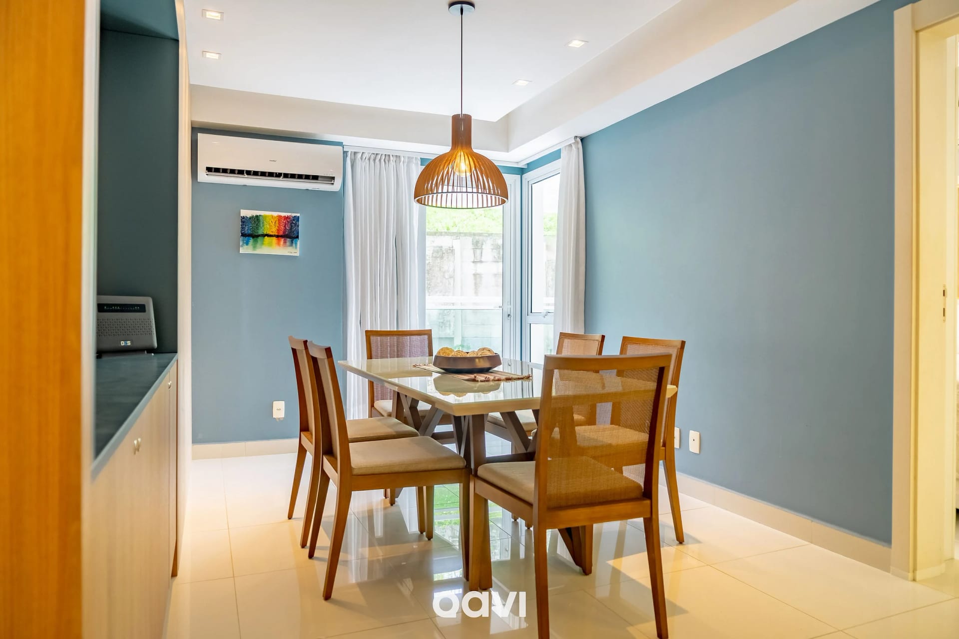 Sala de Jantar — In Mare Bali Flat Premium Santorini by Qavi