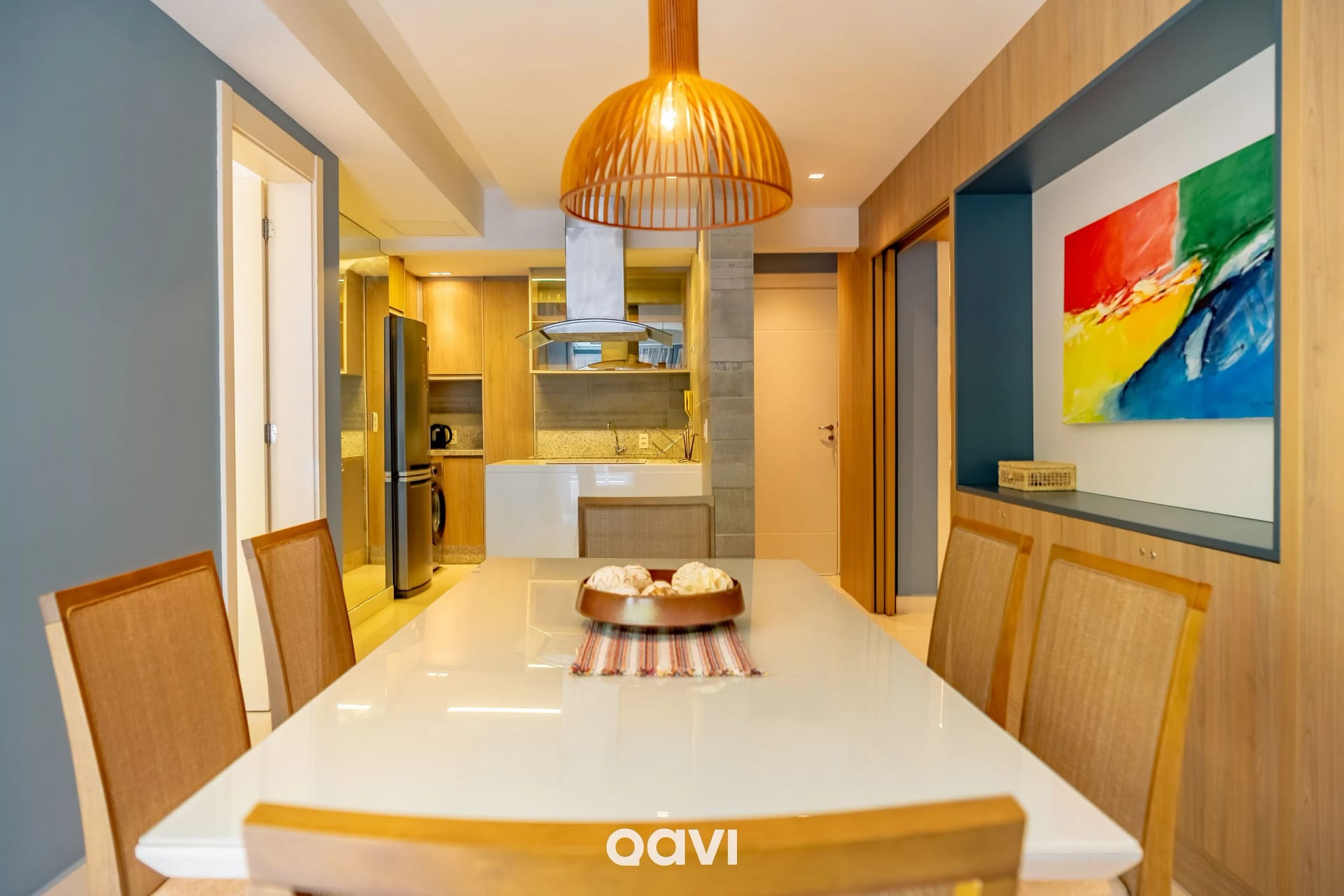 Sala de Jantar — In Mare Bali Flat Premium Santorini by Qavi