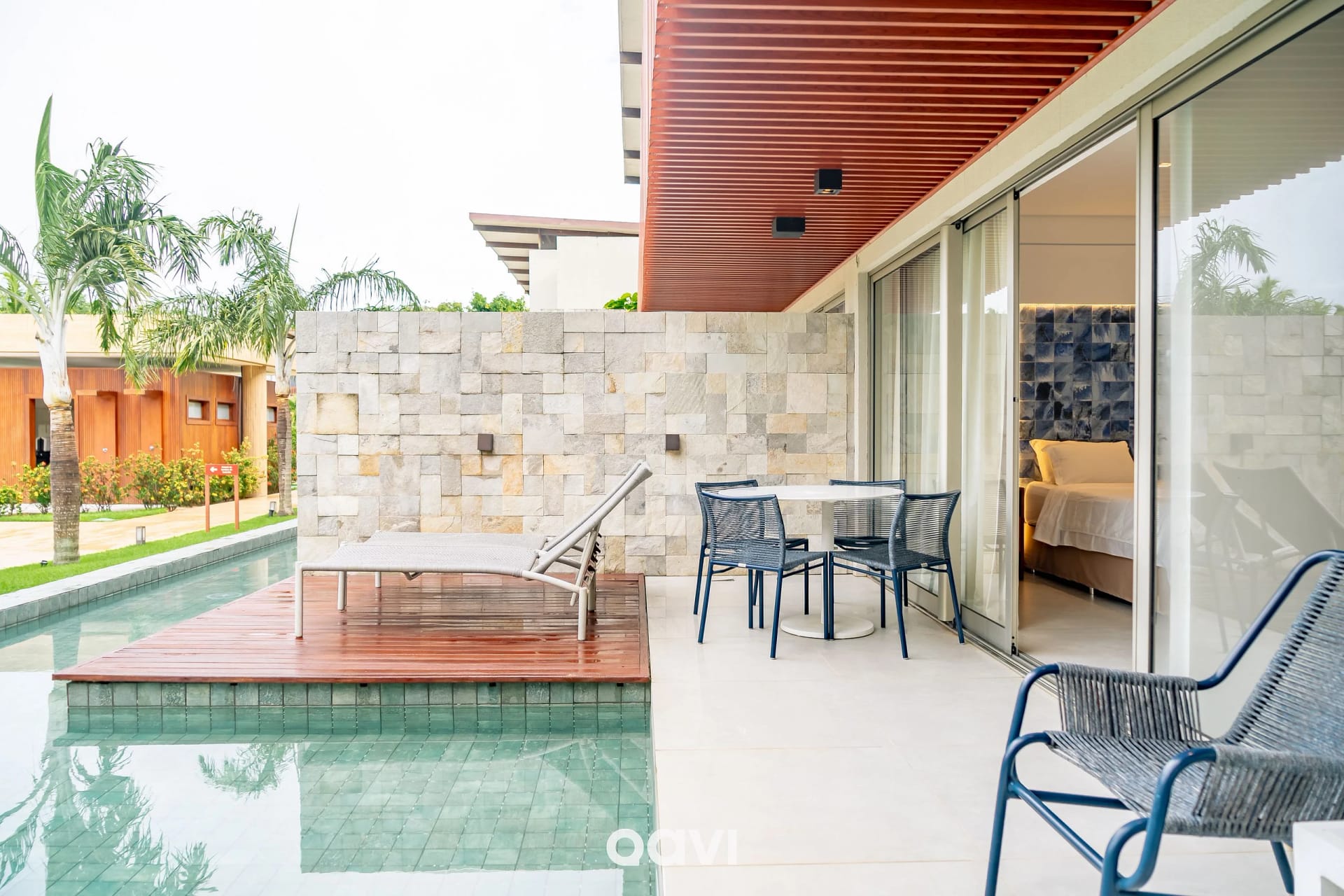 Vista da piscina — Flat Ile de Pipa Deck Premium Fiji by Qavi