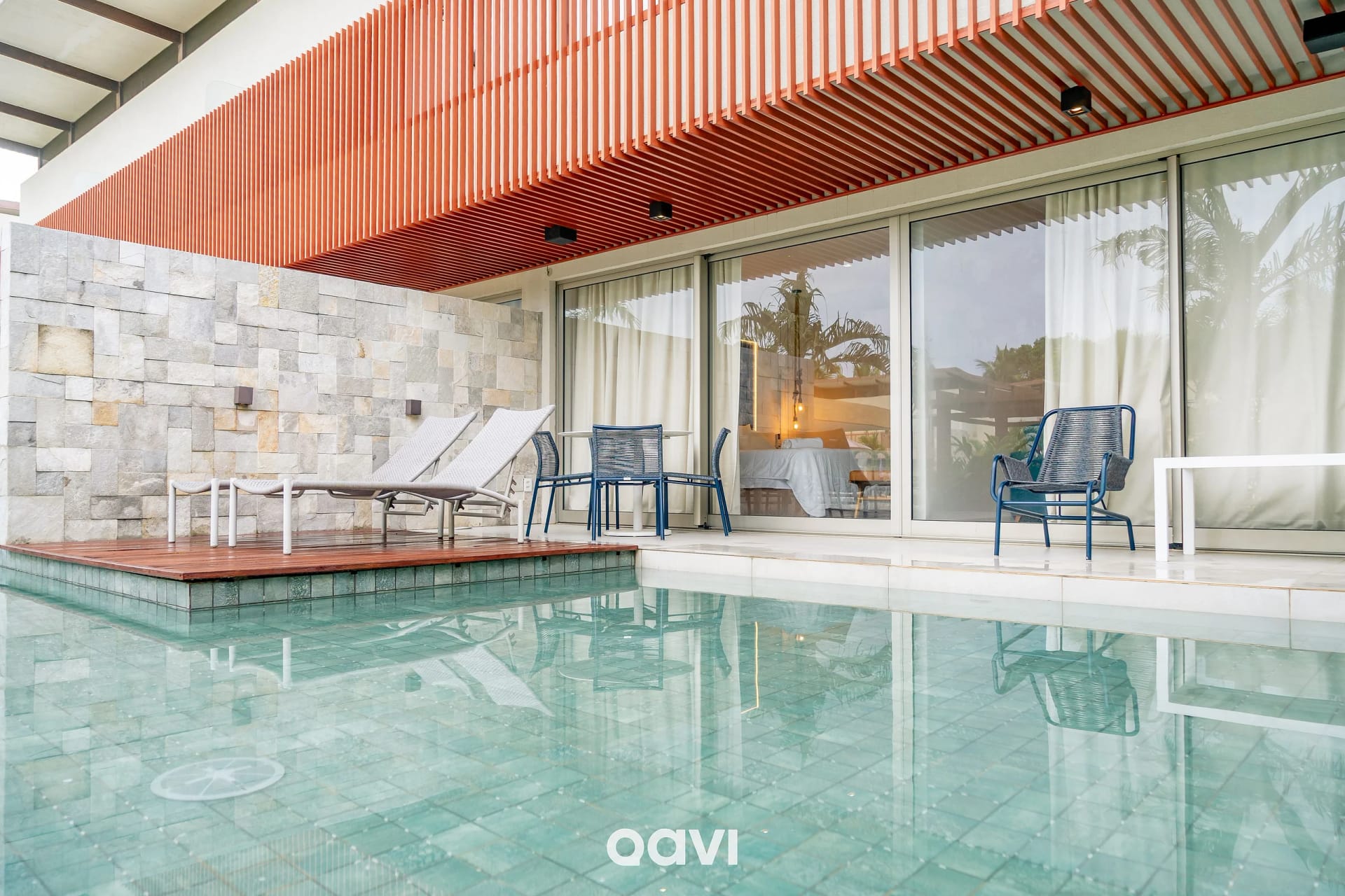 Vista da piscina — Flat Ile de Pipa Deck Premium Fiji by Qavi