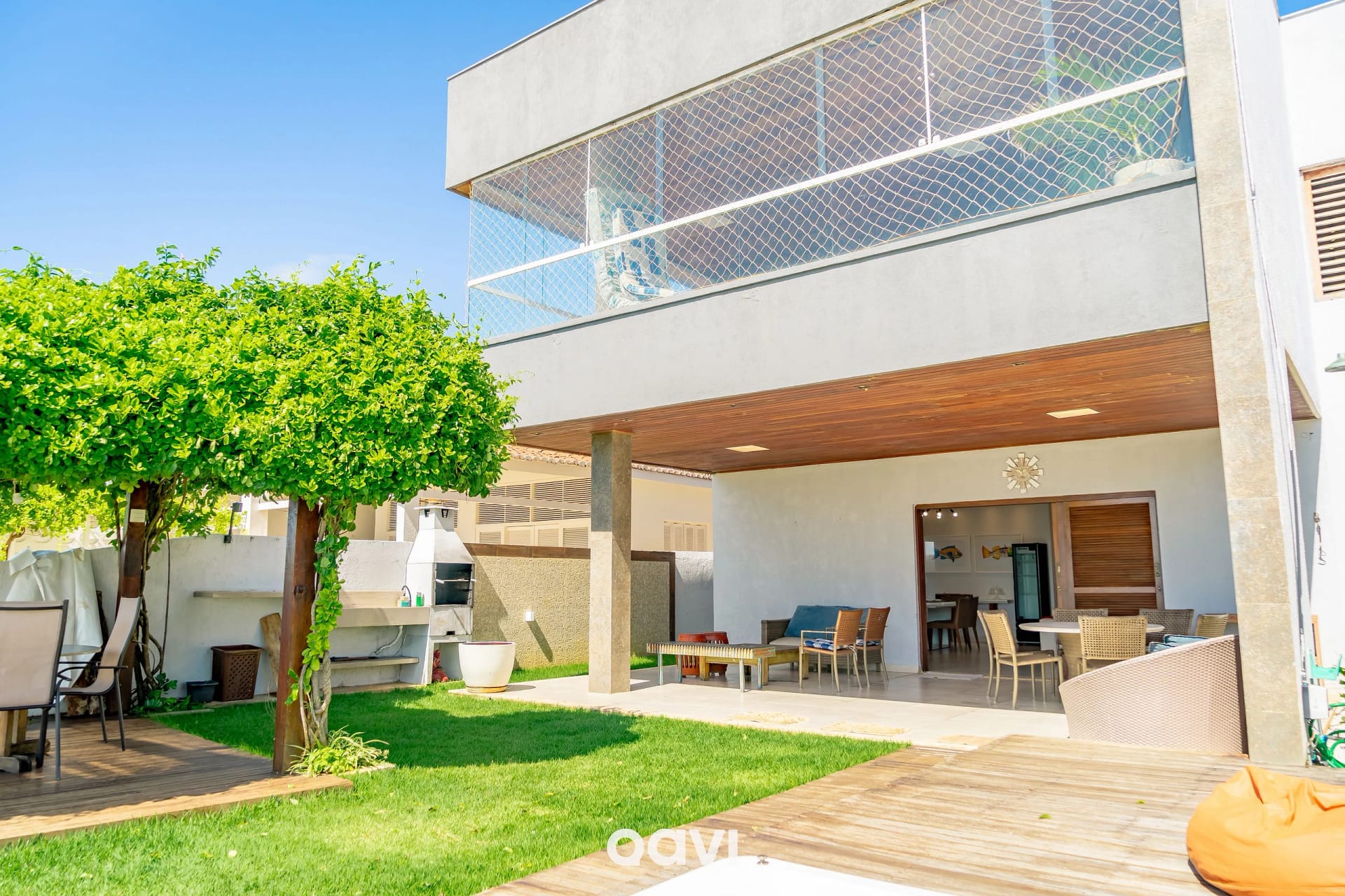 Área de estar — Casa pé na areia premium Pirangi by Qavi