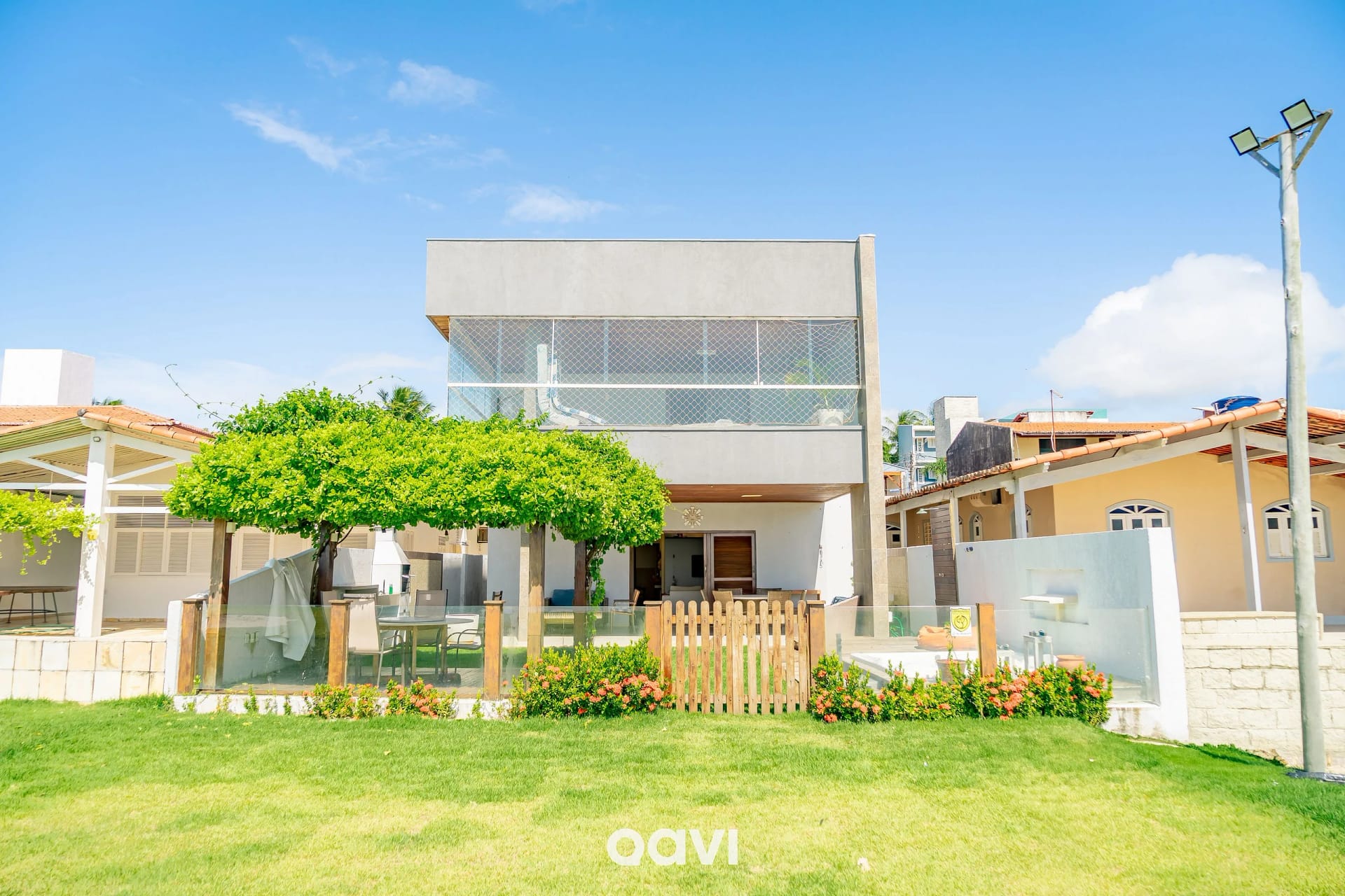 Vista (da propriedade / quarto) — Casa pé na areia premium Pirangi by Qavi