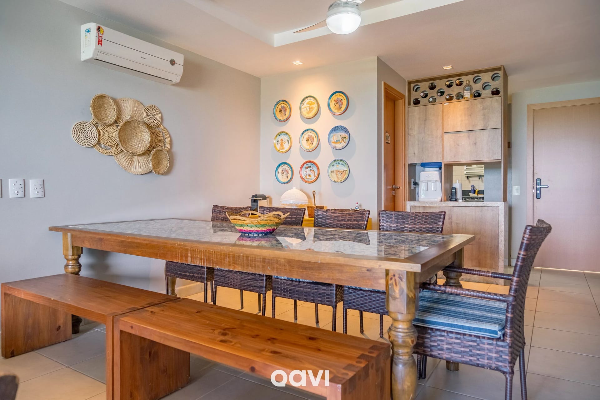 Sala de Estar — Apartamento Vista Mar Porto Brasil Pirangi by Qavi
