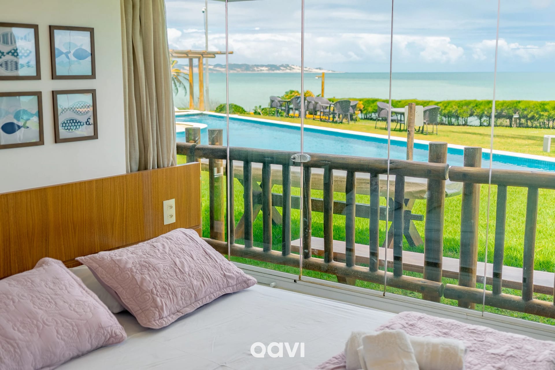 Quarto — Apartamento Vista Mar Porto Brasil Pirangi by Qavi