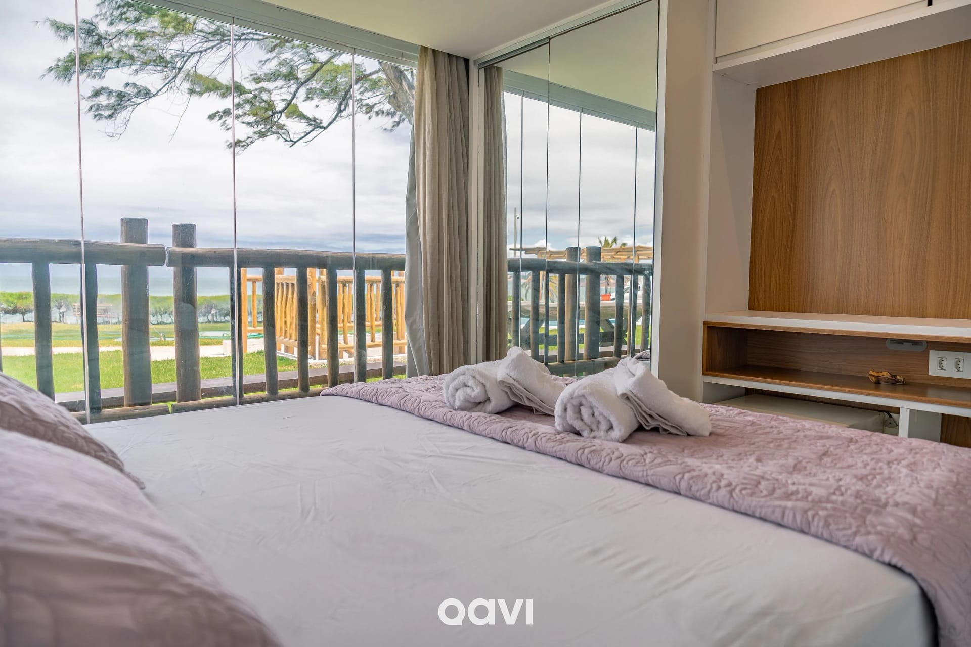 Quarto — Apartamento Vista Mar Porto Brasil Pirangi by Qavi