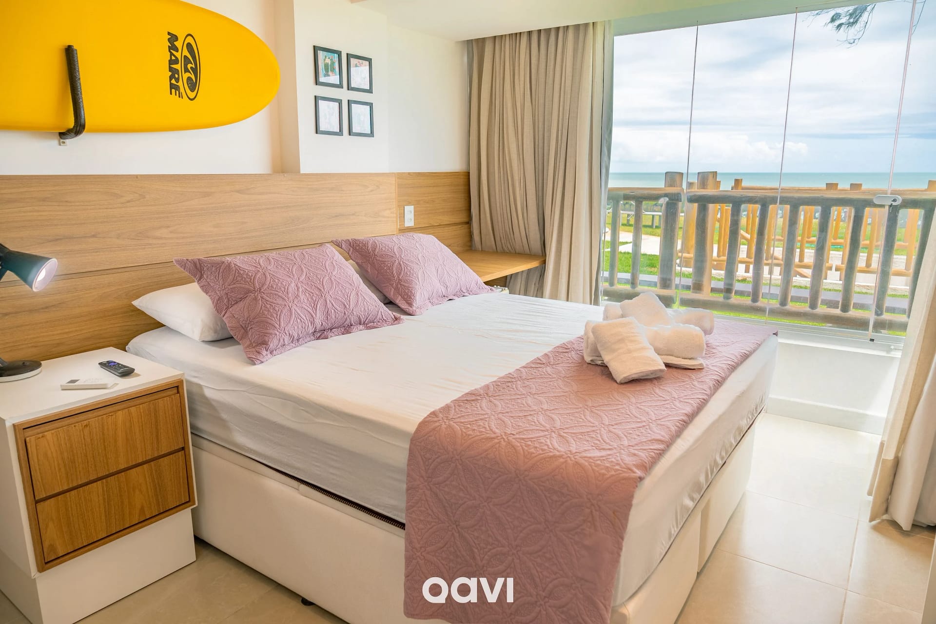 Quarto — Apartamento Vista Mar Porto Brasil Pirangi by Qavi