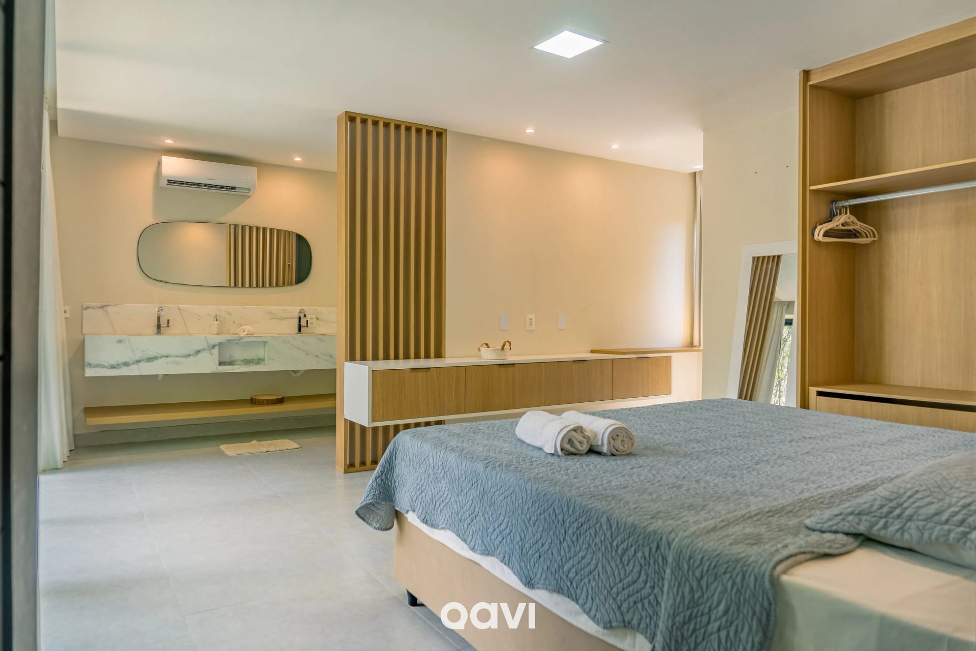 Quarto — Casa com Piscina Privativa em condomínio Maxlife11 - By Qavi