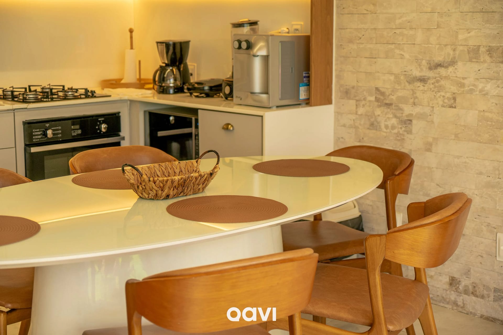 Sala de Jantar — Triplex à Beira-Mar com Vista em Pirangi by Qavi