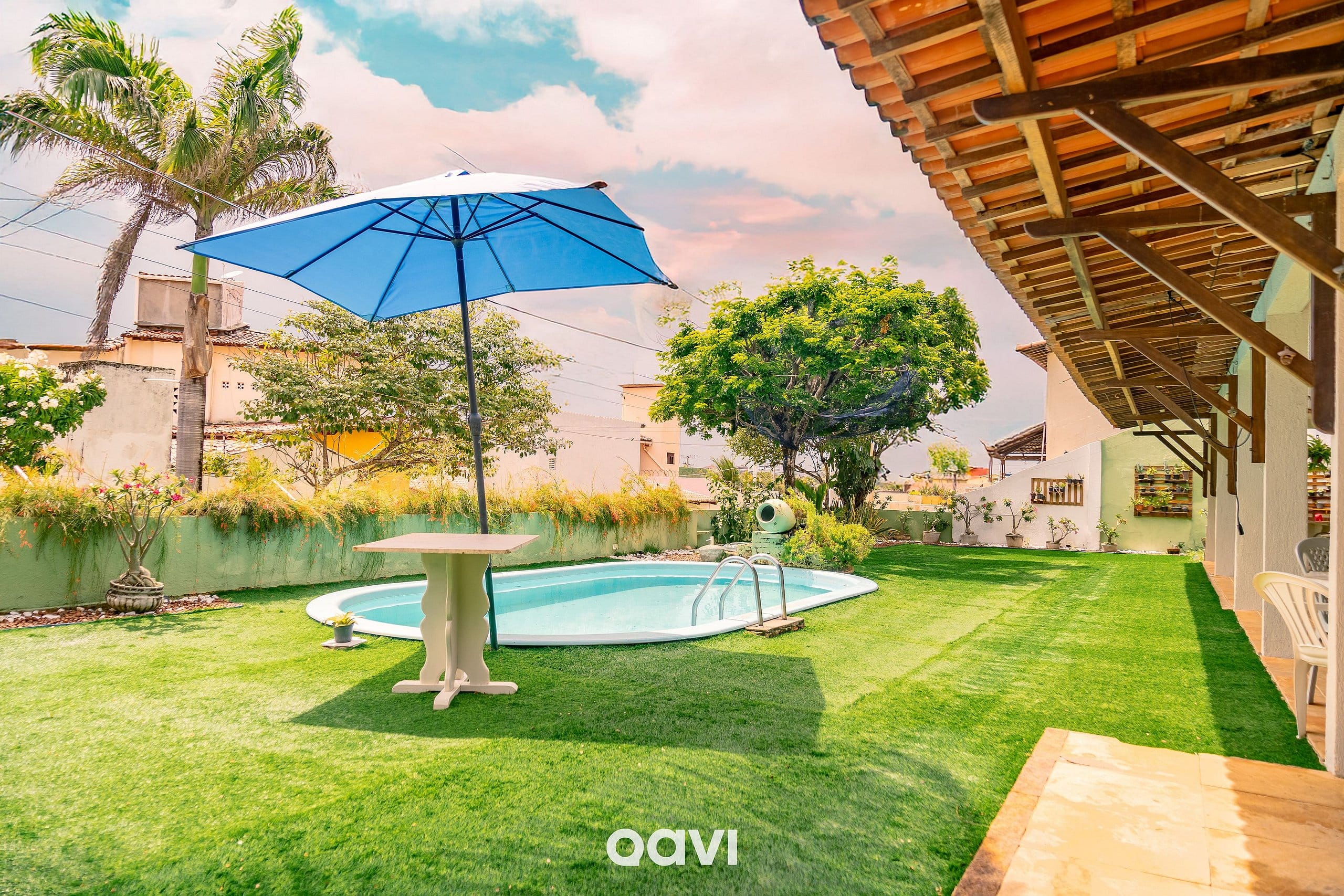 Casa com Piscina e Churrasqueira Cotovelo by Qavi